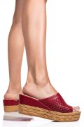 SANDALE ROSII PIELE NATURALA 1PC73820