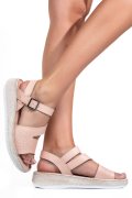 SANDALE NUDE PIELE NATURALA 1PC76651
