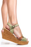 SANDALE VERZI PIELE NATURALA 1PC76707