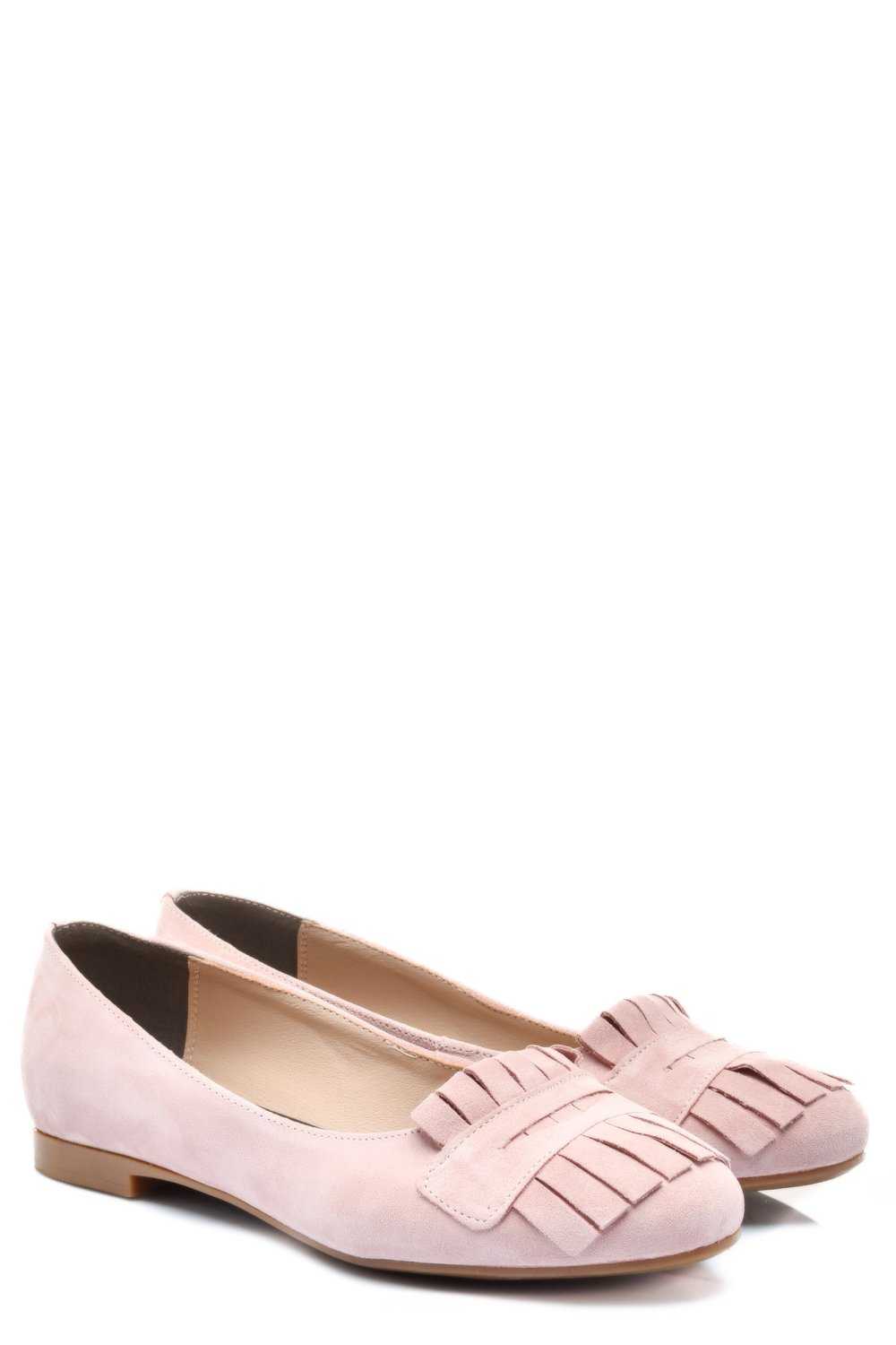 BALERINI ROZ PIELE NATURALA INTOARSA 3S7703