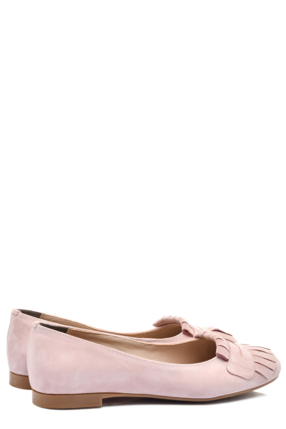 BALERINI ROZ PIELE NATURALA INTOARSA 3S7703