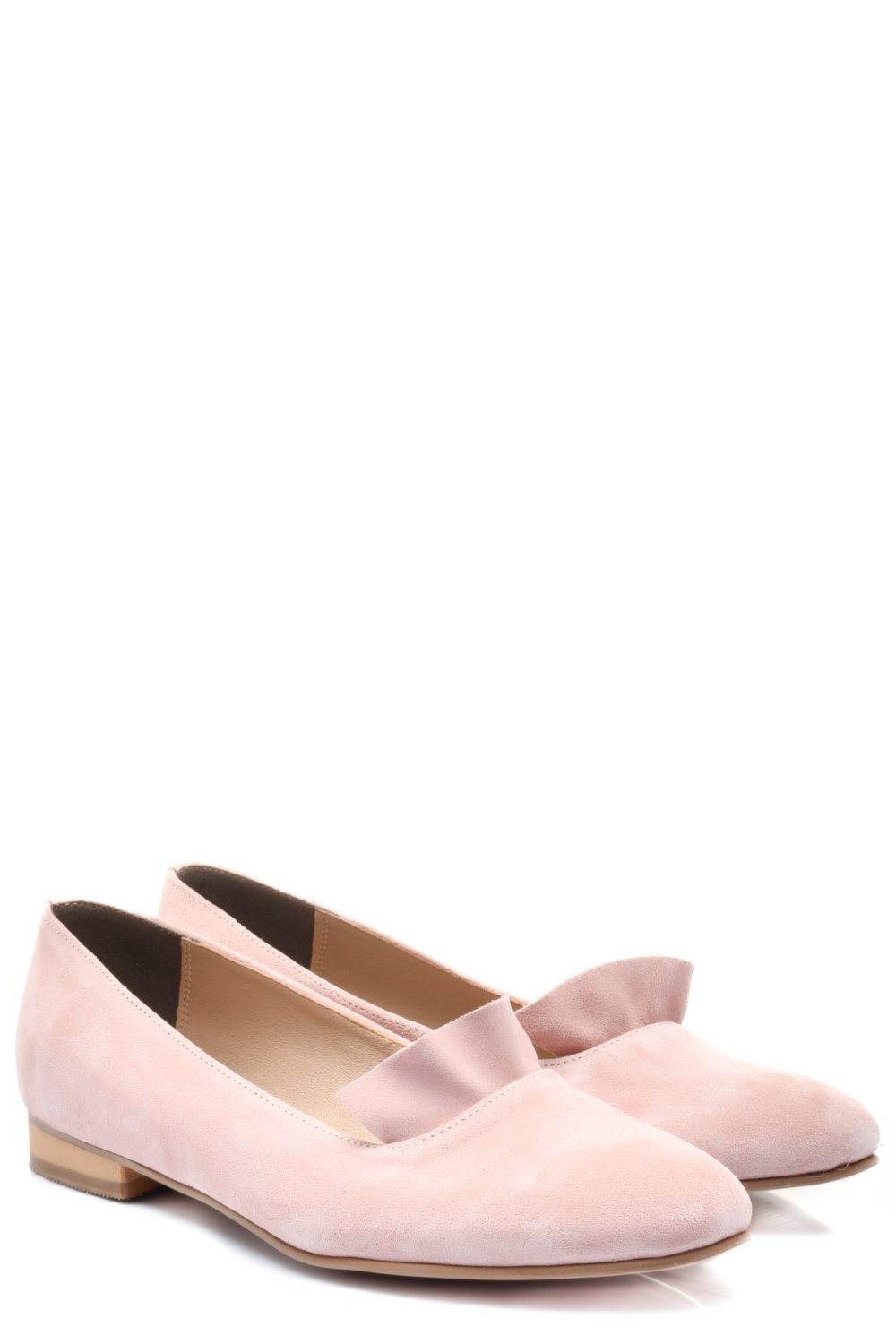 BALERINI ROZ PIELE NATURALA INTOARSA 3S7704