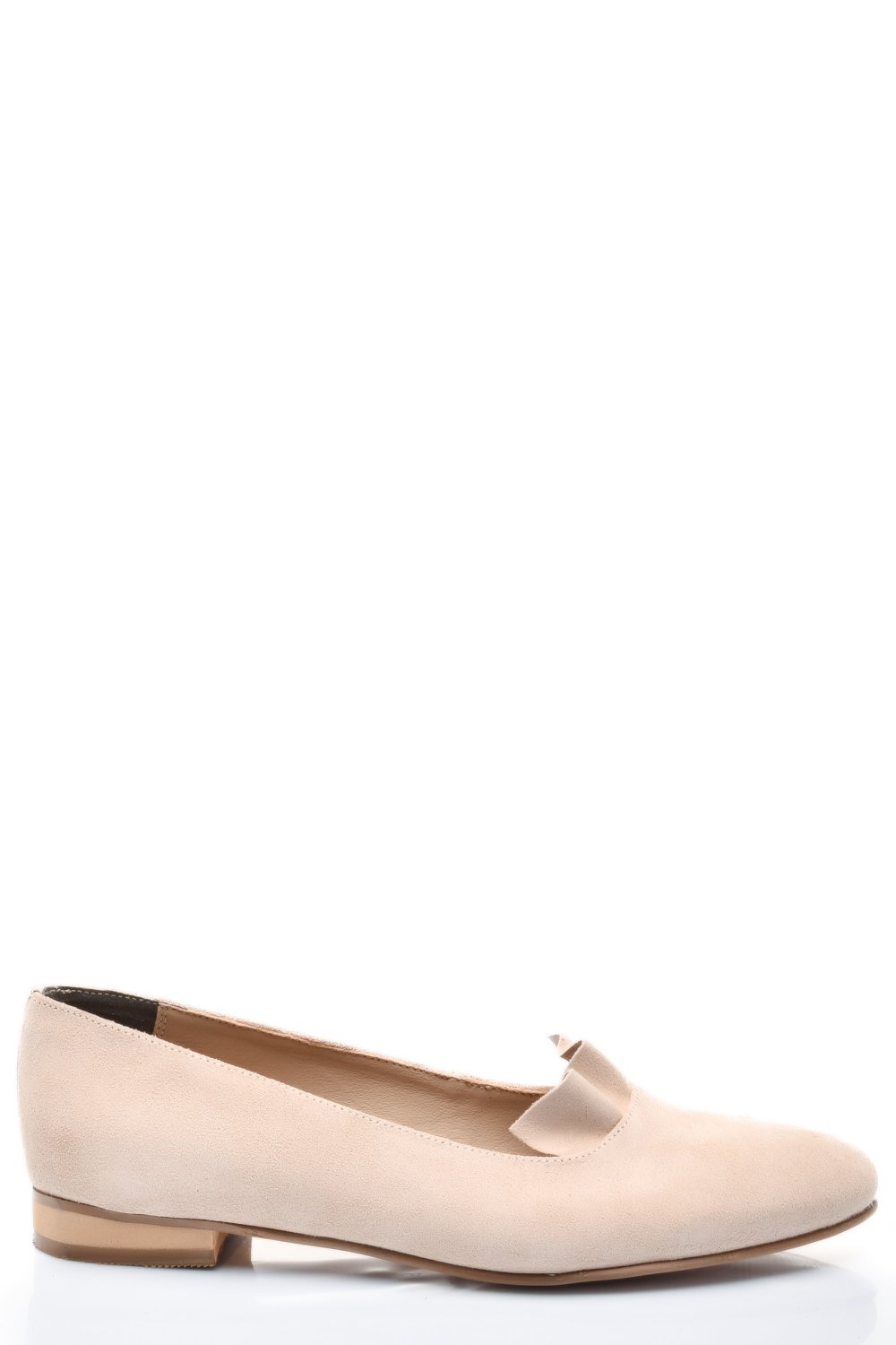 BALERINI BEJ PIELE NATURALA INTOARSA 3S7704