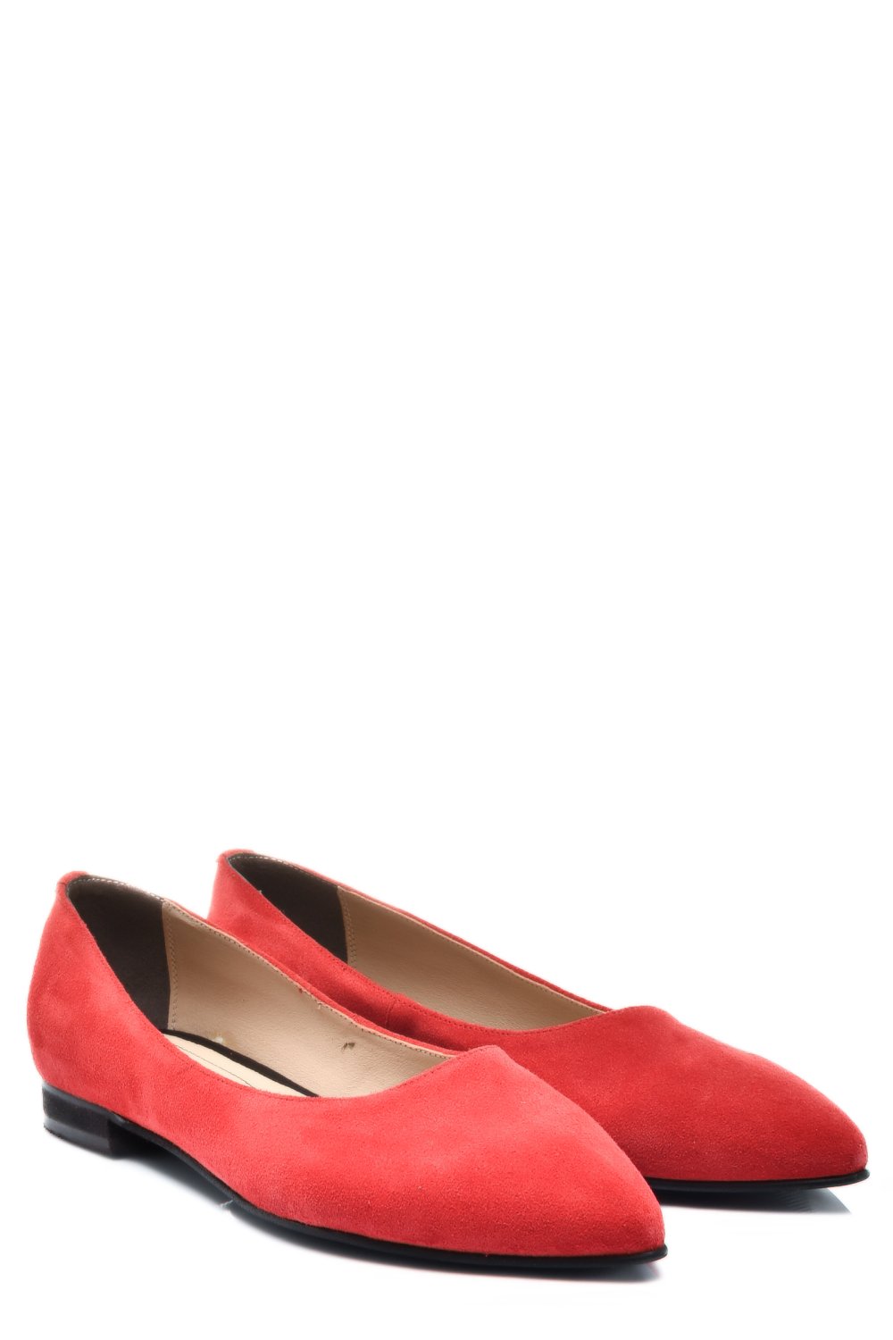BALERINI ROSII PIELE NATURALA INTOARSA 3S7707