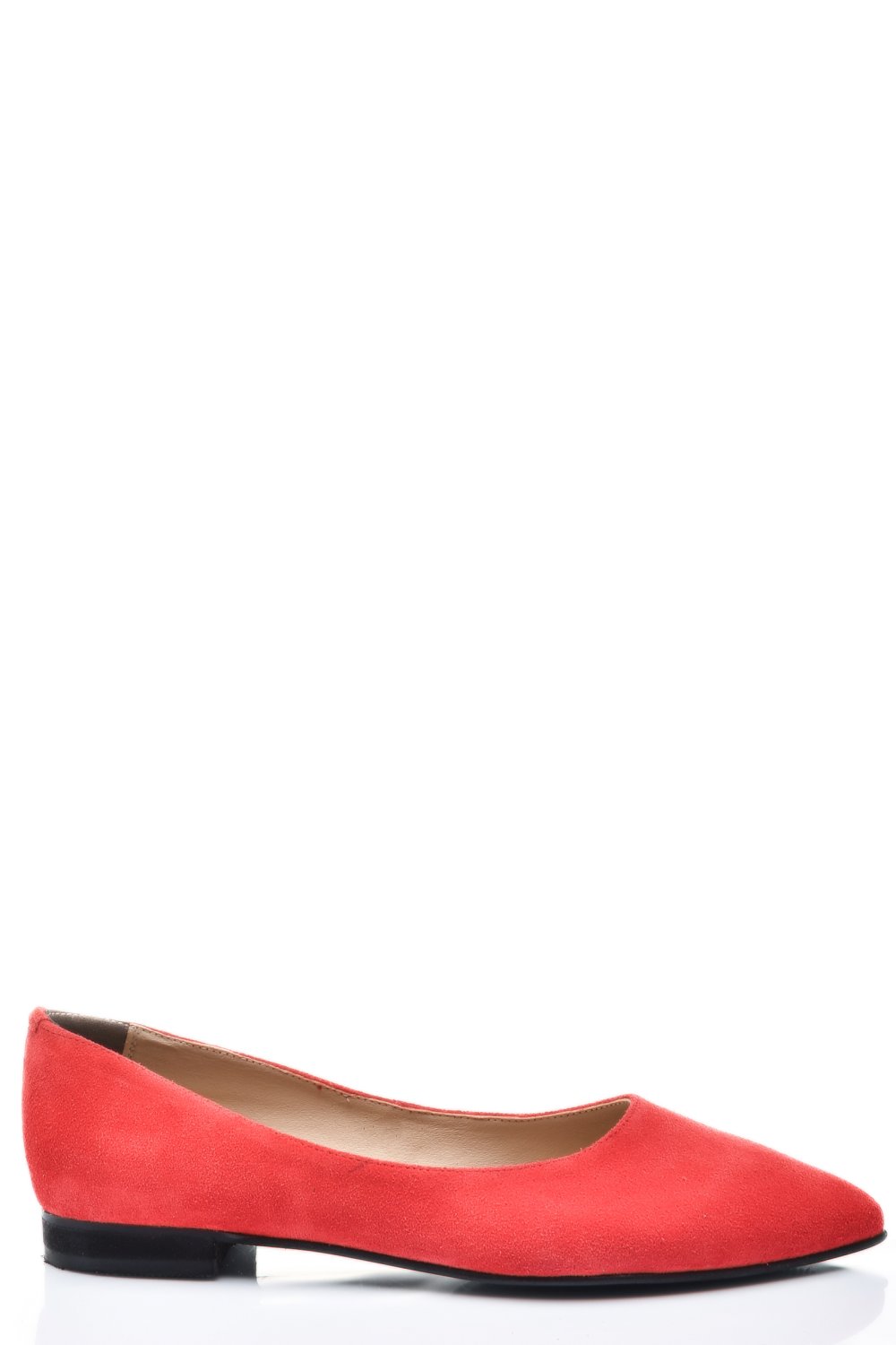 BALERINI ROSII PIELE NATURALA INTOARSA 3S7707