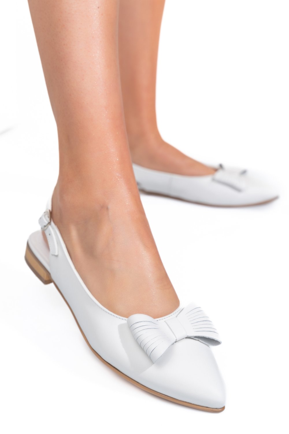 BALERINI ALBI PIELE NATURALA 3S7720