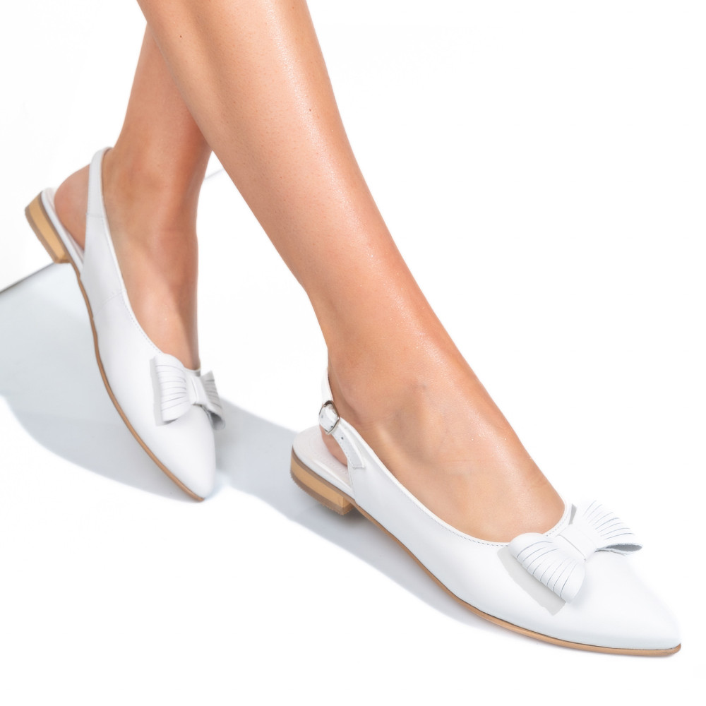 BALERINI ALBI PIELE NATURALA 3S7720