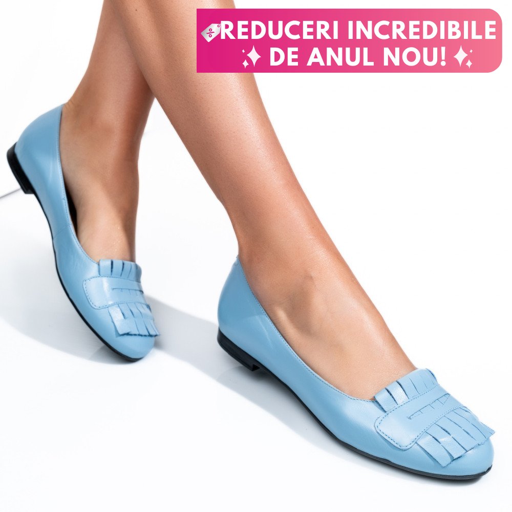 BALERINI ALBASTRI PIELE NATURALA 3S7703