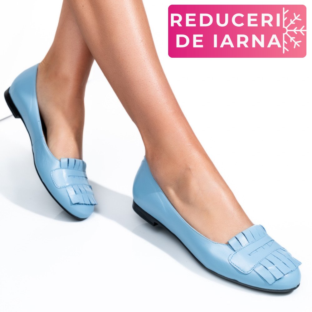 BALERINI ALBASTRI PIELE NATURALA 3S7703