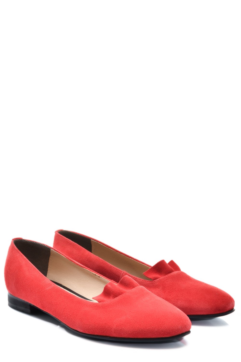 BALERINI ROSII PIELE NATURALA INTOARSA 3S7704