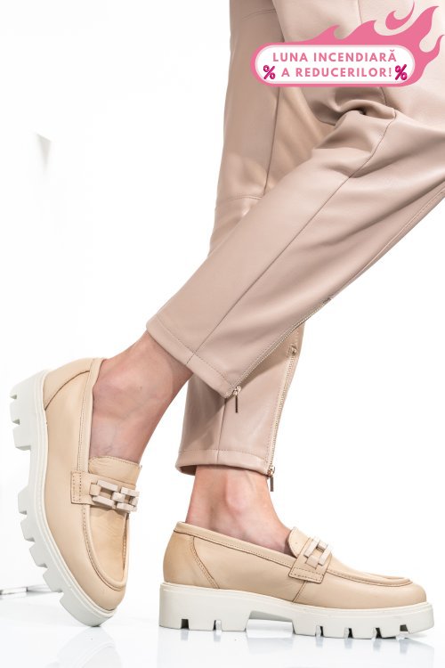 Mocasini bej piele naturala es772228188