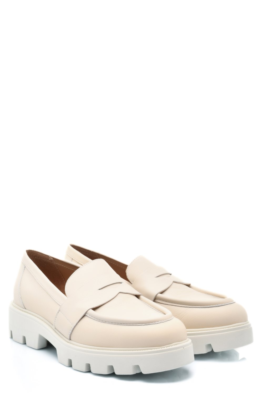 MOCASINI BEJ PIELE NATURALA ES772328180