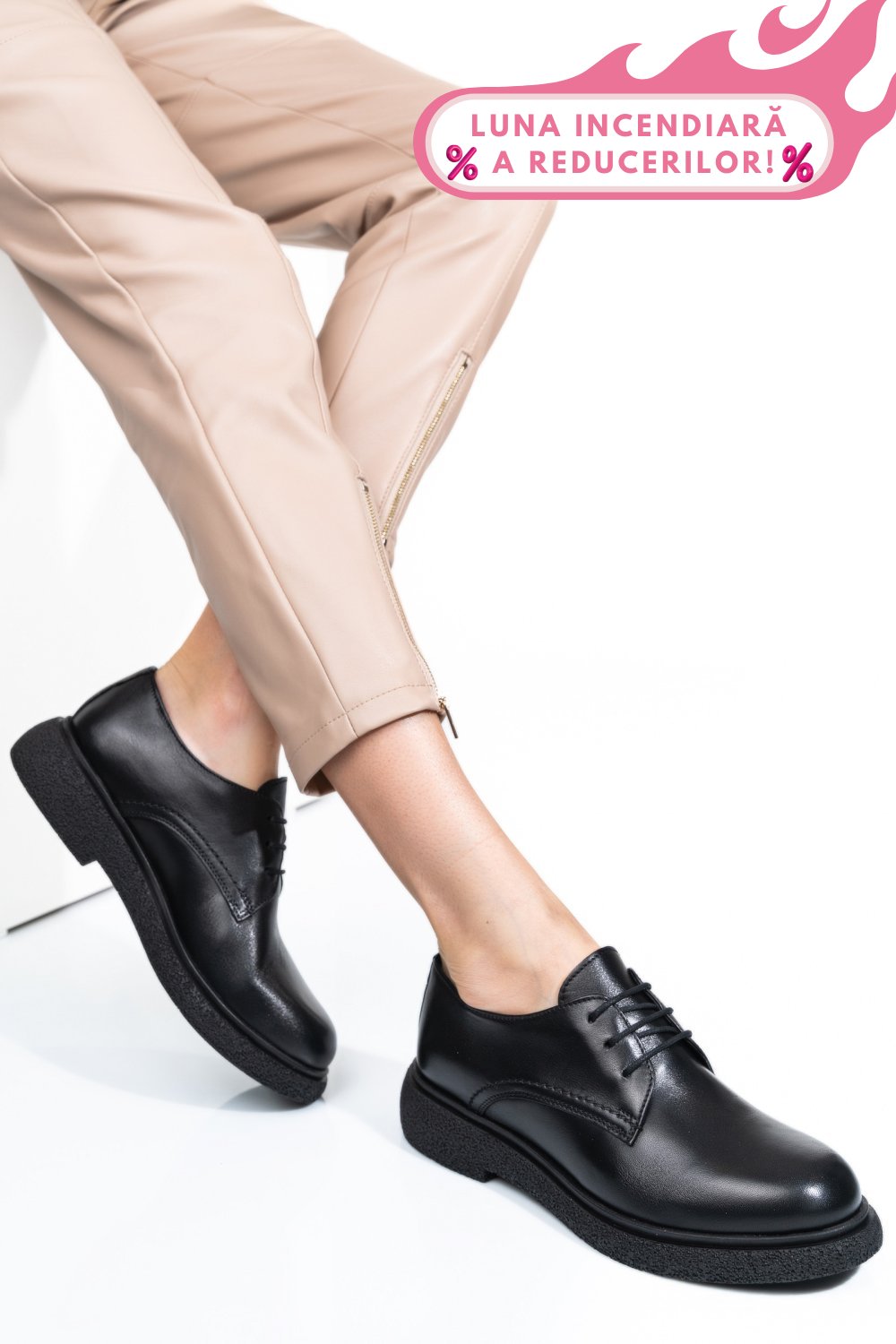 PANTOFI NEGRI PIELE NATURALA 2S7741601NP