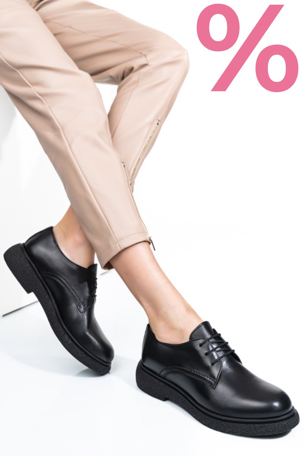 PANTOFI NEGRI PIELE NATURALA 2S7741601NP