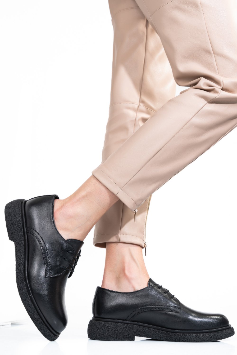 PANTOFI NEGRI PIELE NATURALA 2S7741601NP