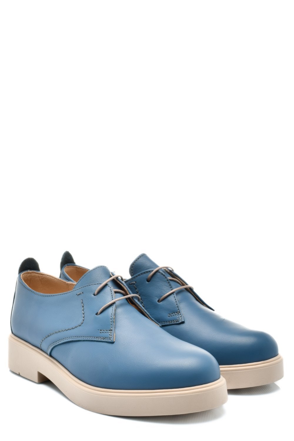 PANTOFI ALBASTRI PIELE NATURALA 2S7741603NP