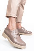 PANTOFI TAUPE PIELE NATURALA LACUITA 2S7741603NPK