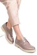 PANTOFI TAUPE PIELE NATURALA LACUITA 2S7741603NPK