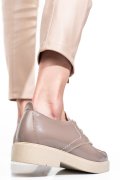 PANTOFI TAUPE PIELE NATURALA LACUITA 2S7741603NPK