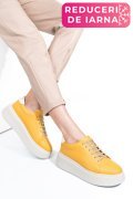 PANTOFI GALBENI PIELE NATURALA 2S7741610NP