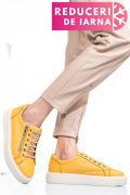 PANTOFI GALBENI PIELE NATURALA 2S7741607NP