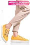 PANTOFI GALBENI PIELE NATURALA 2S7741607NP