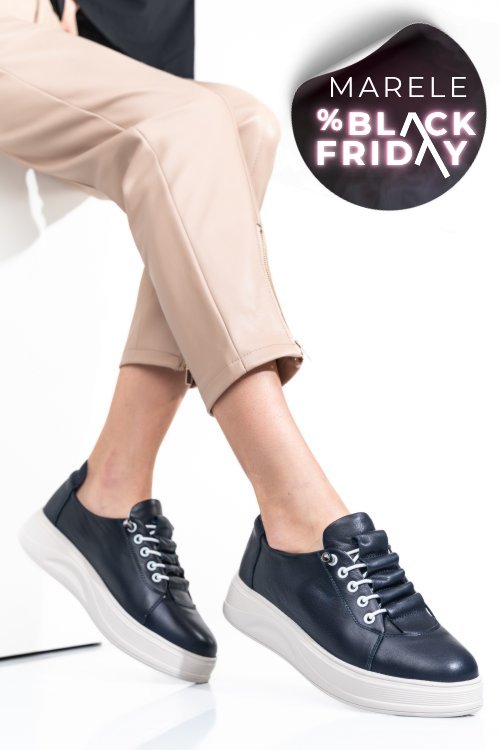 Pantofi sport bleumarin piele naturala 2s7731683np