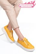 PANTOFI SPORT GALBENI PIELE NATURALA 2S7731683NP