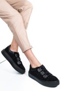 PANTOFI SPORT NEGRI PIELE NATURALA INTOARSA 2S7741609SP