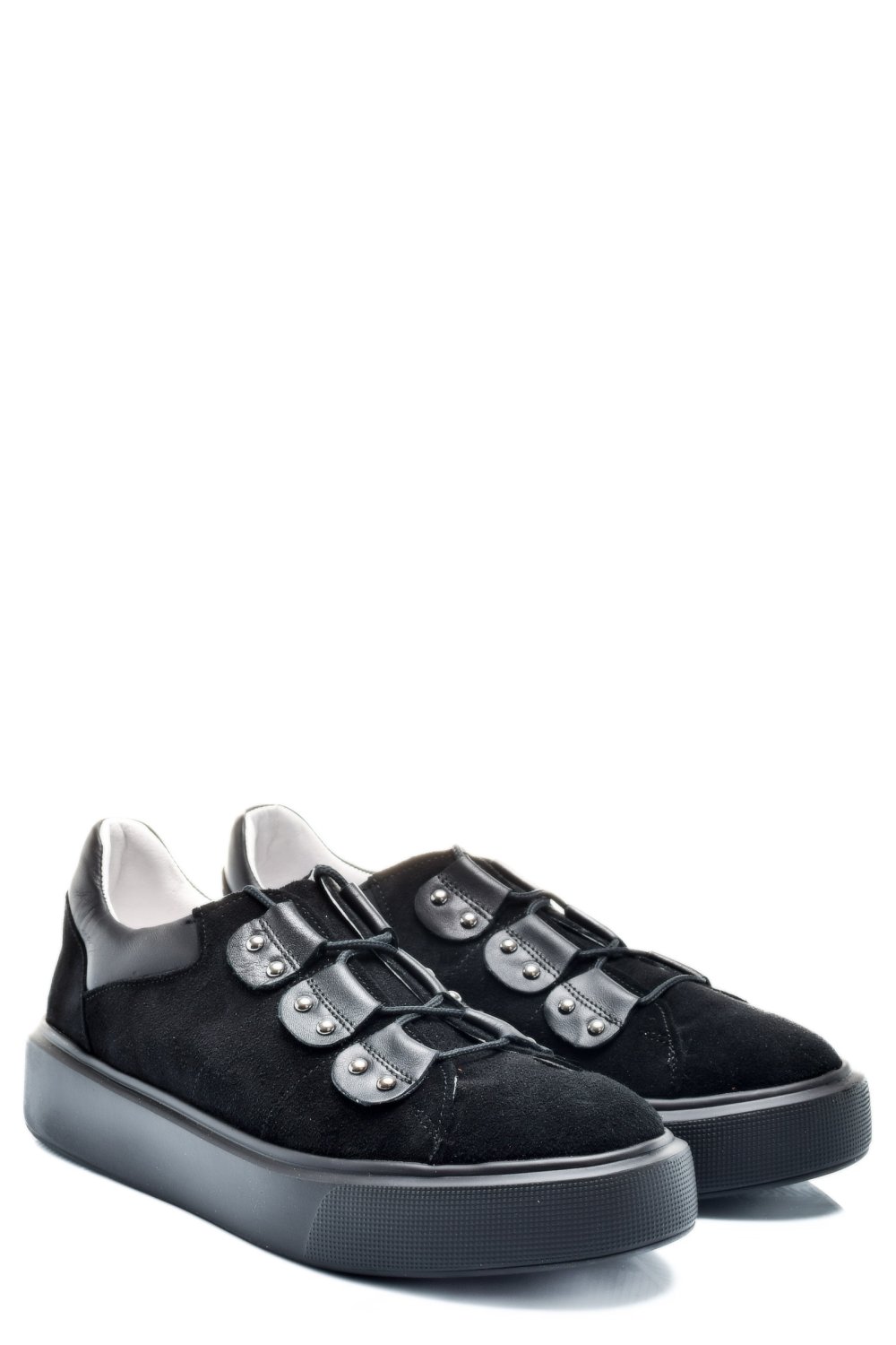 PANTOFI SPORT NEGRI PIELE NATURALA INTOARSA 2S7741609SP