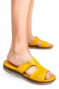 PAPUCI GALBENI PIELE NATURALA 1PC76550