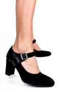 PANTOFI NEGRI PIELE NATURALA INTOARSA 1PC724