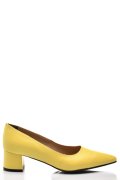 PANTOFI GALBENI PIELE NATURALA 1PC410