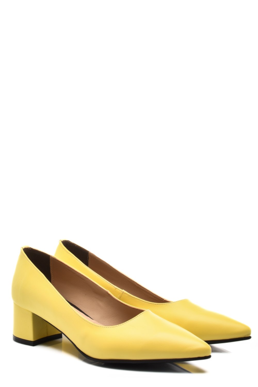 PANTOFI GALBENI PIELE NATURALA 1PC410