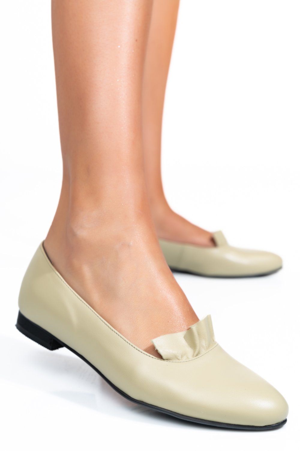 BALERINI OLIVE PIELE NATURALA 3S7704