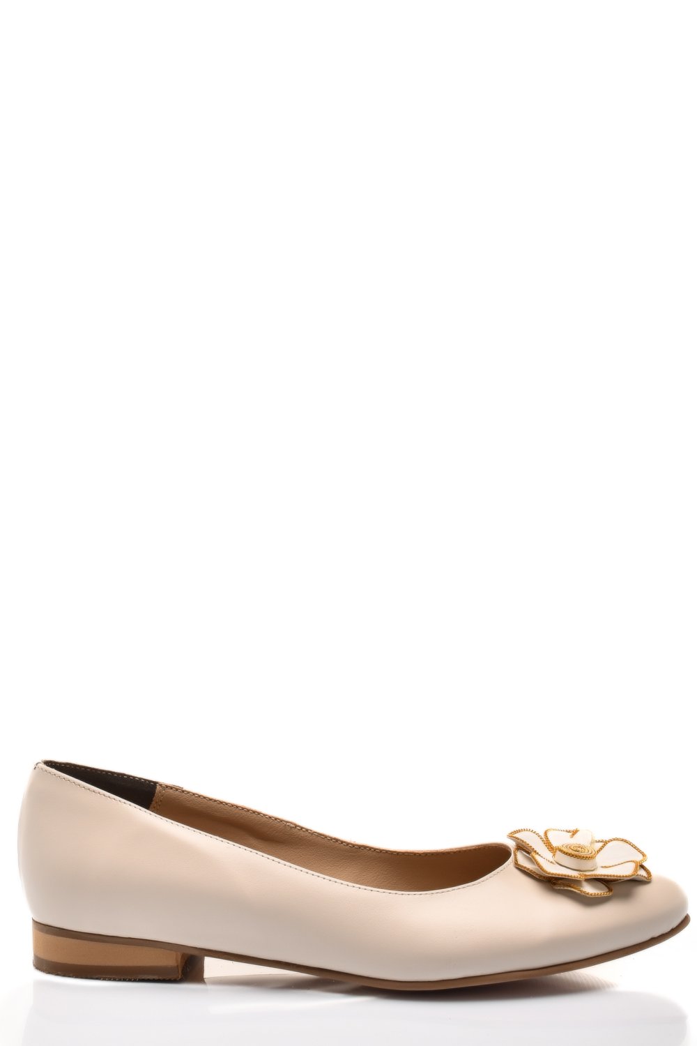 PANTOFI BEJ PIELE NATURALA 3S7772