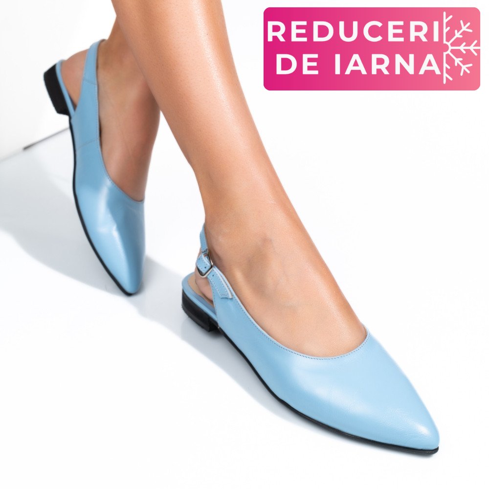 BALERINI BLEU PIELE NATURALA 3S7711