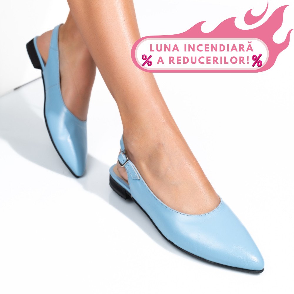 BALERINI BLEU PIELE NATURALA 3S7711