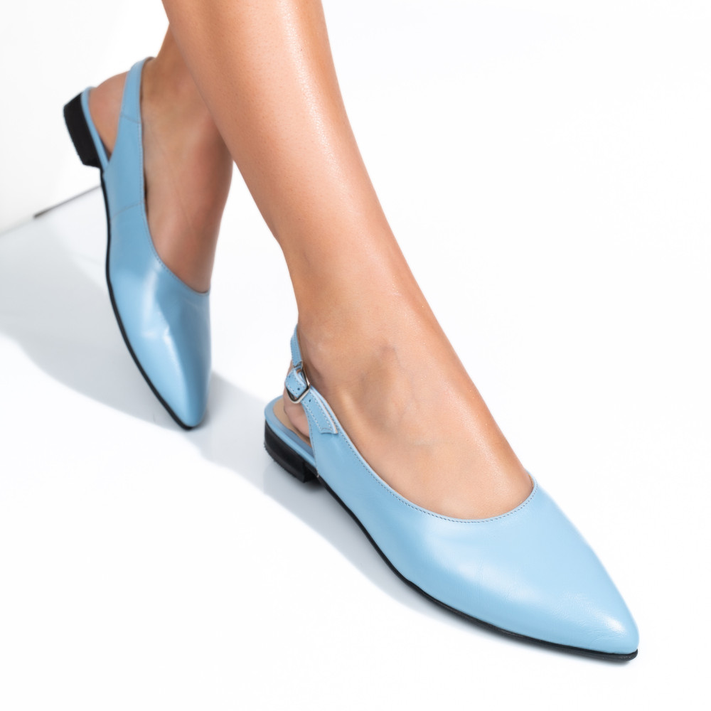 BALERINI BLEU PIELE NATURALA 3S7711
