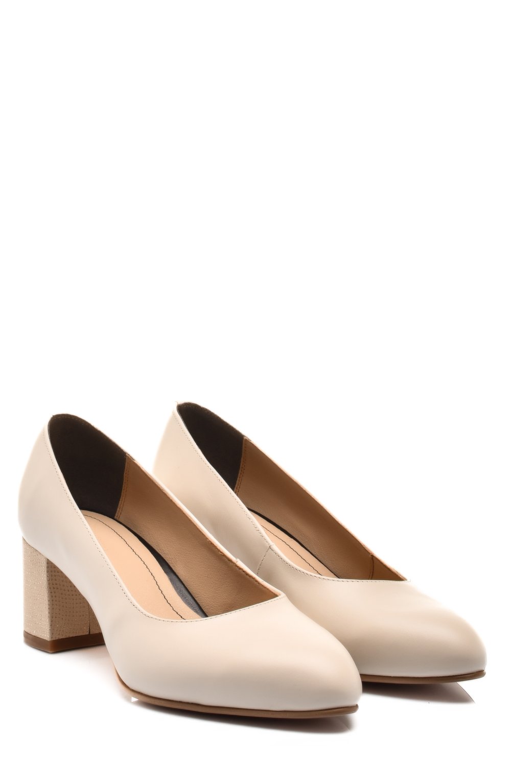 PANTOFI BEJ PIELE NATURALA 5S77600