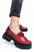 MOCASINI ROSII PIELE NATURALA 1S7726352