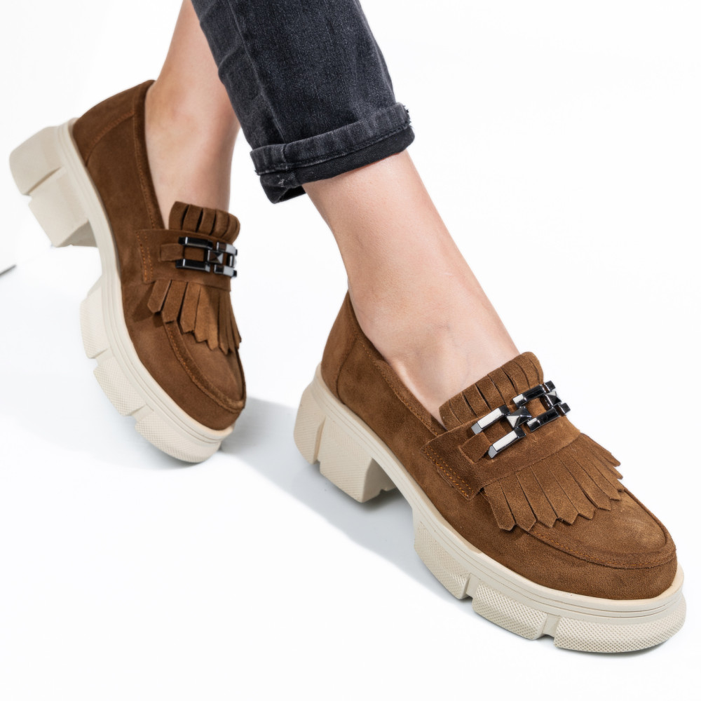 MOCASINI MARO PIELE NATURALA INTOARSA 1S7726352