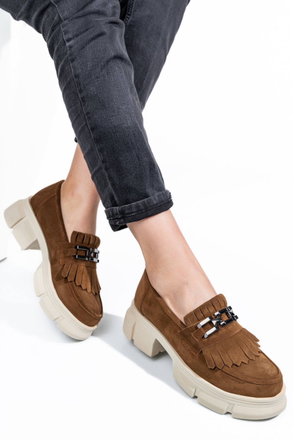 MOCASINI MARO PIELE NATURALA INTOARSA 1S7726352