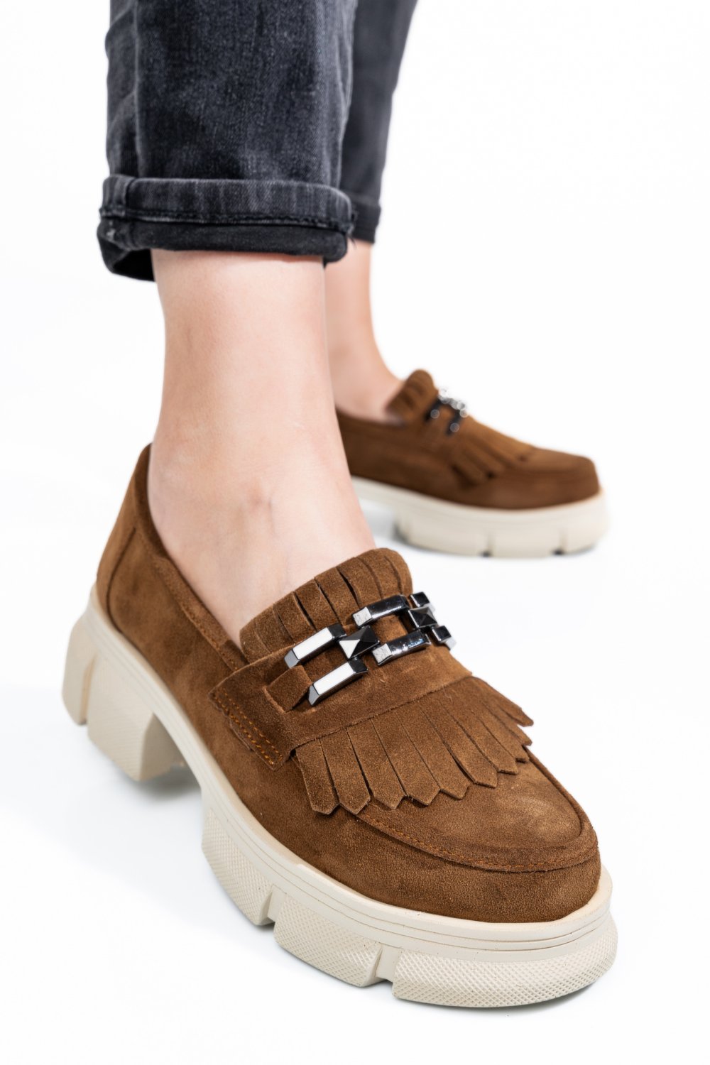 MOCASINI MARO PIELE NATURALA INTOARSA 1S7726352