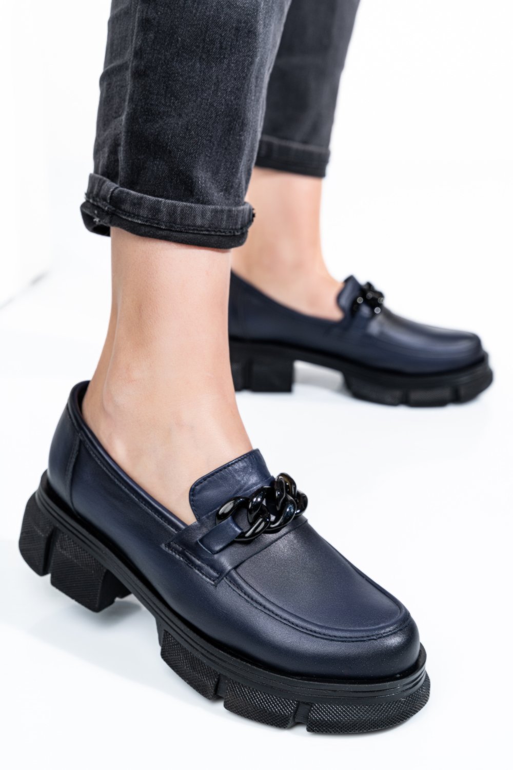 MOCASINI BLEUMARINPIELE NATURALA 1S7726224