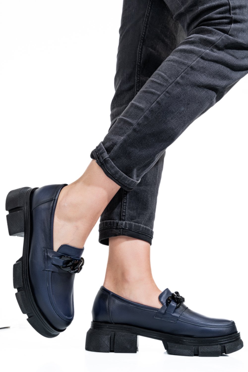 MOCASINI BLEUMARINPIELE NATURALA 1S7726224