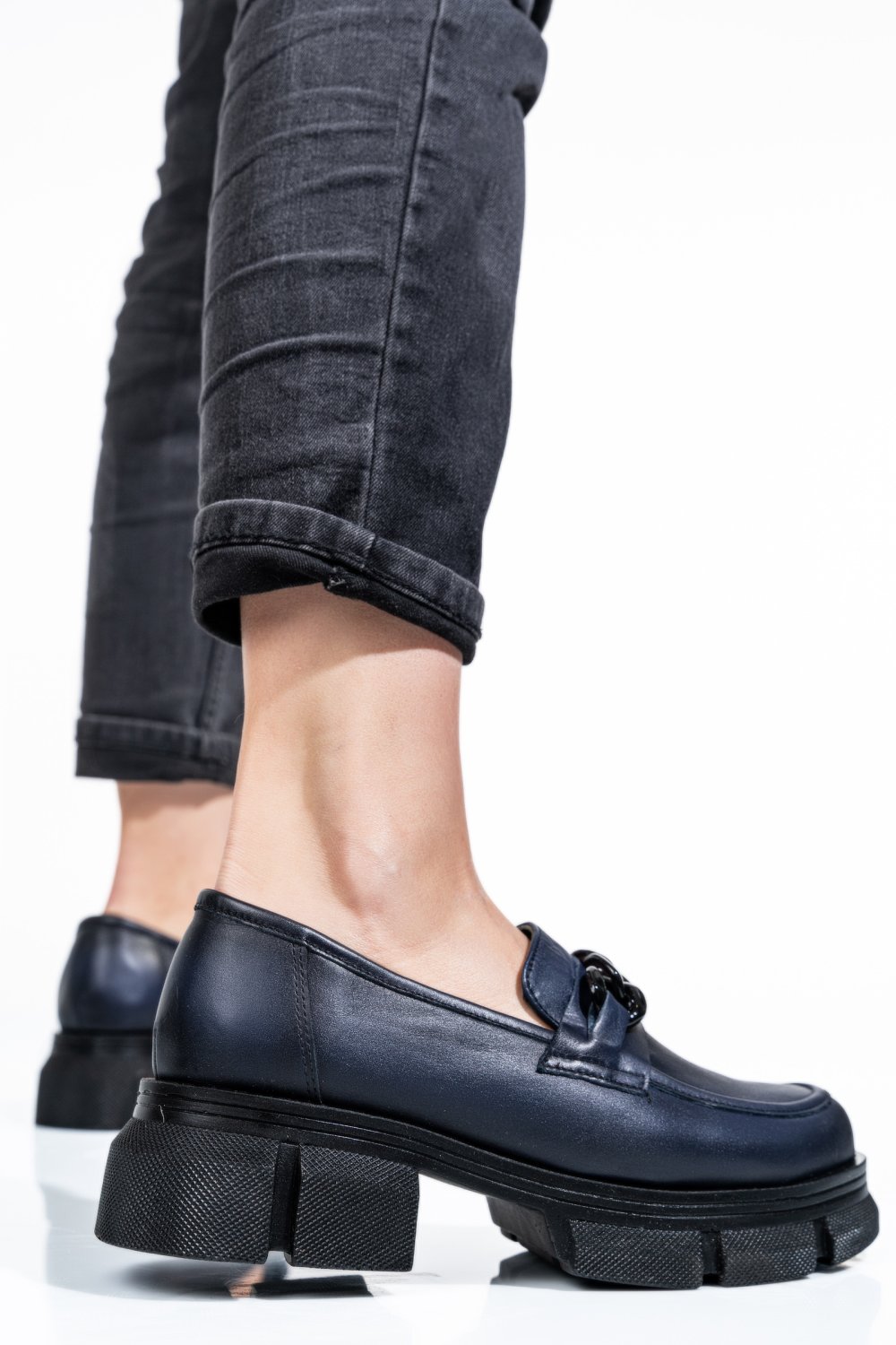 MOCASINI BLEUMARINPIELE NATURALA 1S7726224