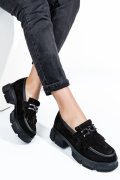 MOCASINI NEGRI PIELE NATURALA INTOARSA 1S7726352