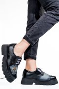 MOCASINI NEGRU GRI PIELE NATURALA 1S7724211