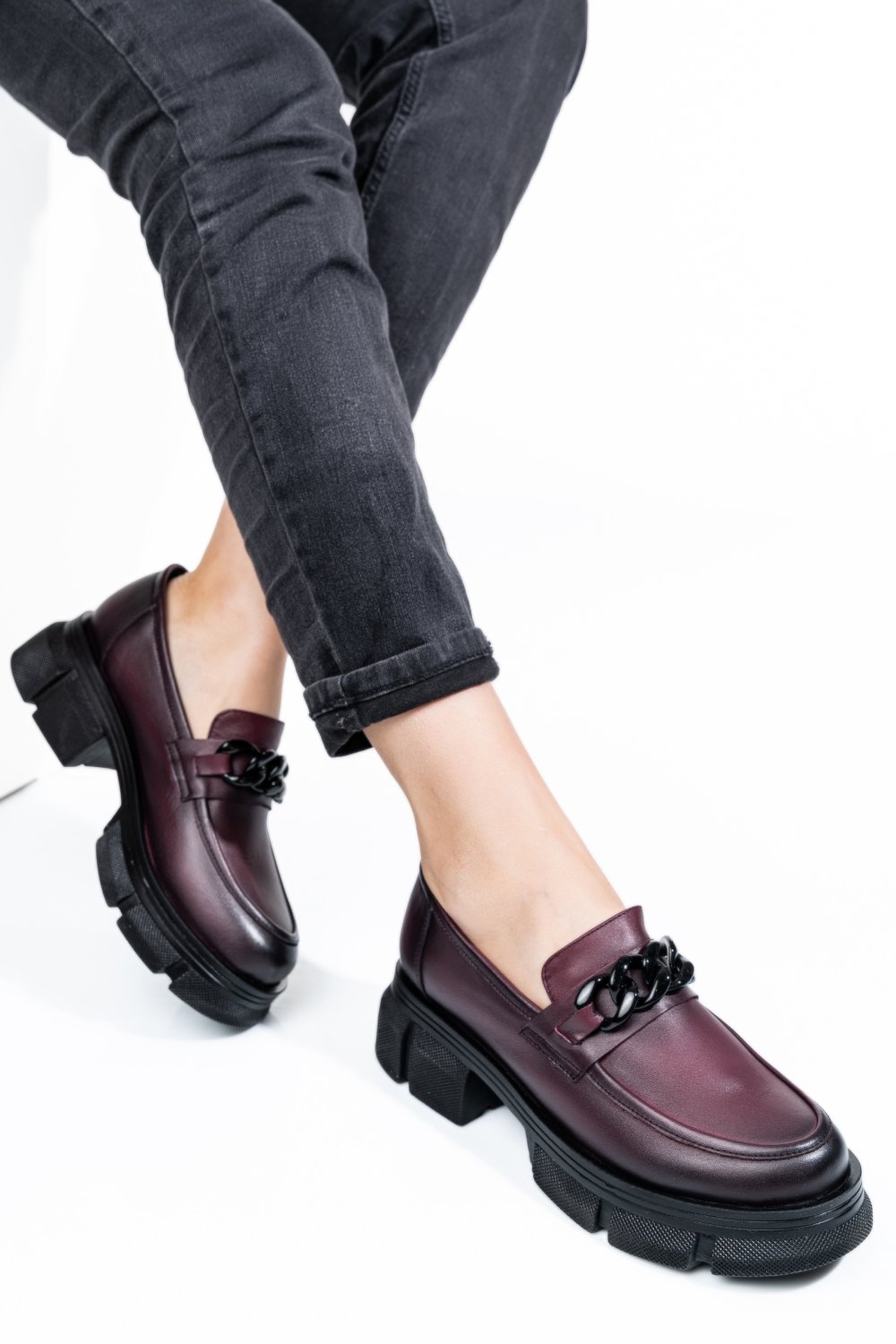 MOCASINI VISINII PIELE NATURALA 1S7726224